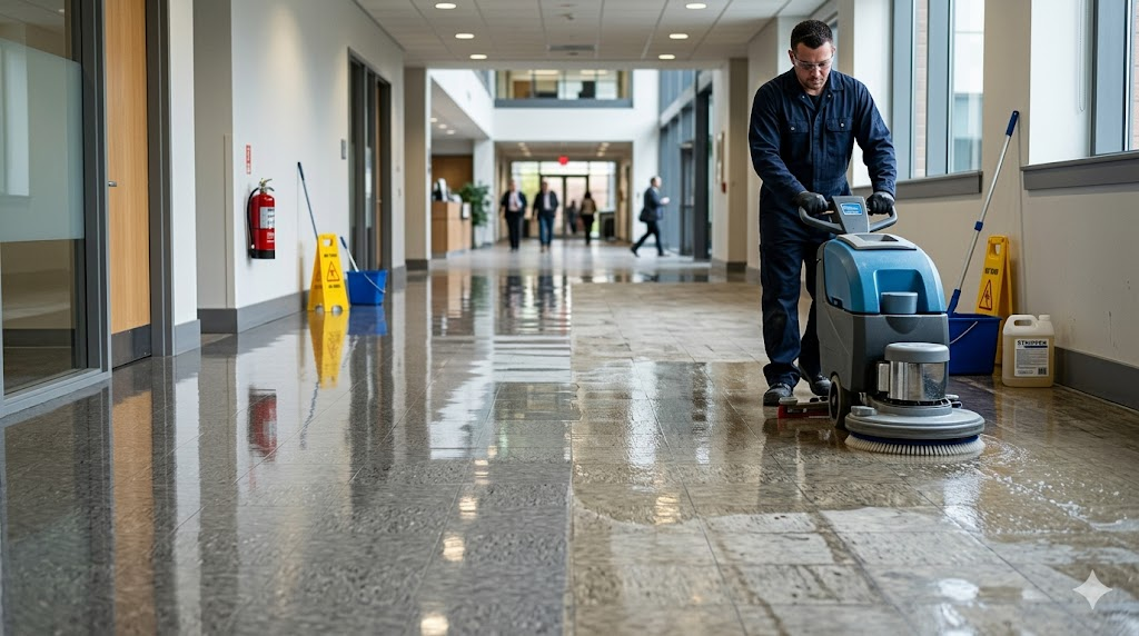 What Is Floor Stripping and Waxing for Commercial Spaces and Why Does It Matter?