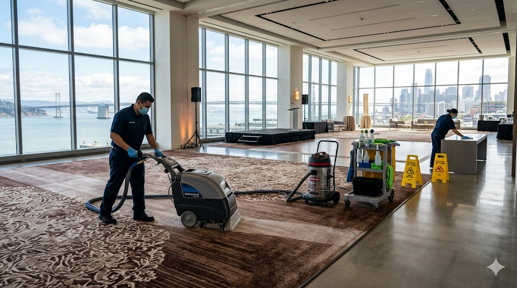 Why Do Bay Area Event Venues Need Professional Janitorial and Carpet Cleaning Services?