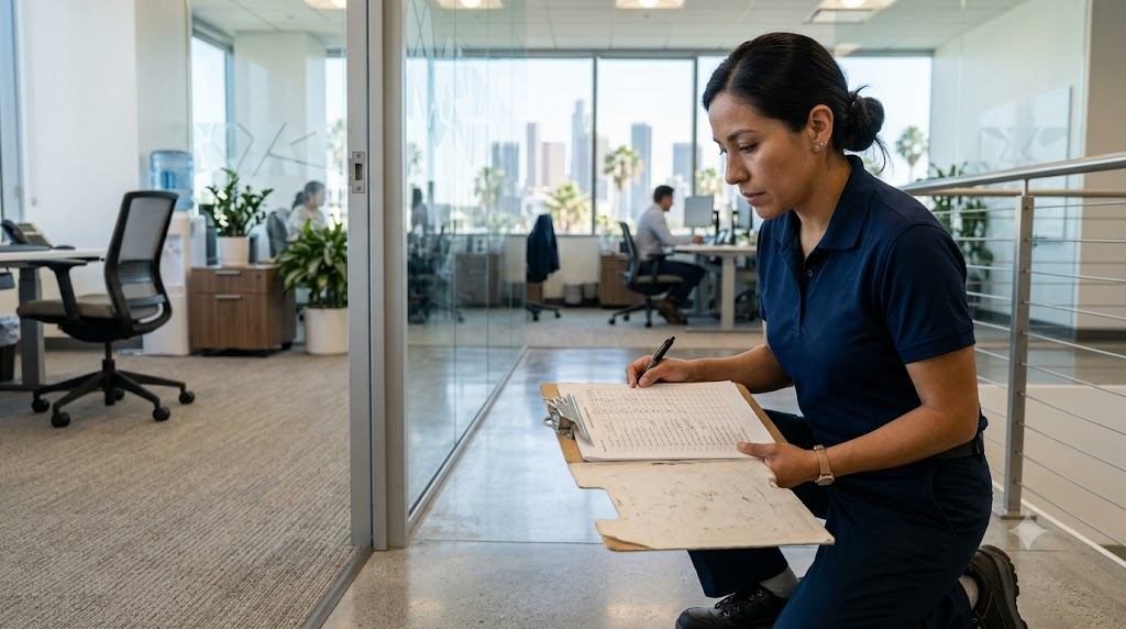 What a Janitorial Inspection Checklist Should Include for California Office Buildings?