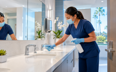 How Restroom Sanitation Reduces Cross-Contamination Risk in California Medical Buildings?