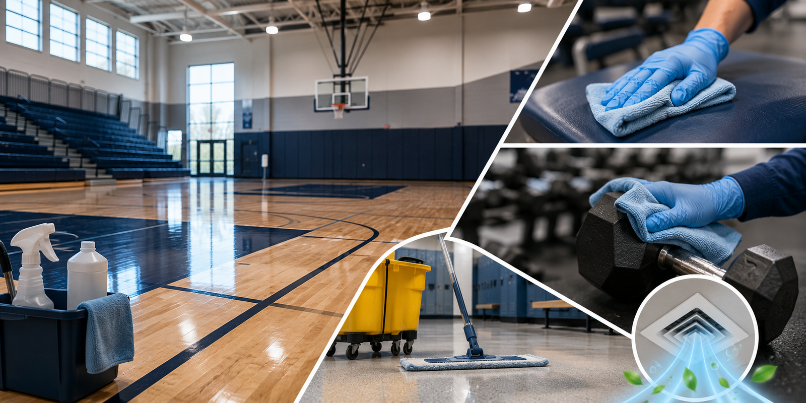 Gym and Athletic Facility Cleaning in Schools